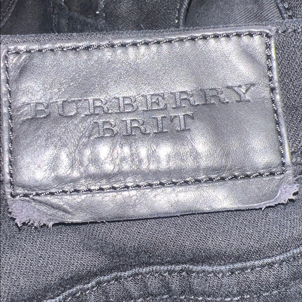 Burberry Brit  slim Straight Leg Black Jeans - Picture 10 of 11